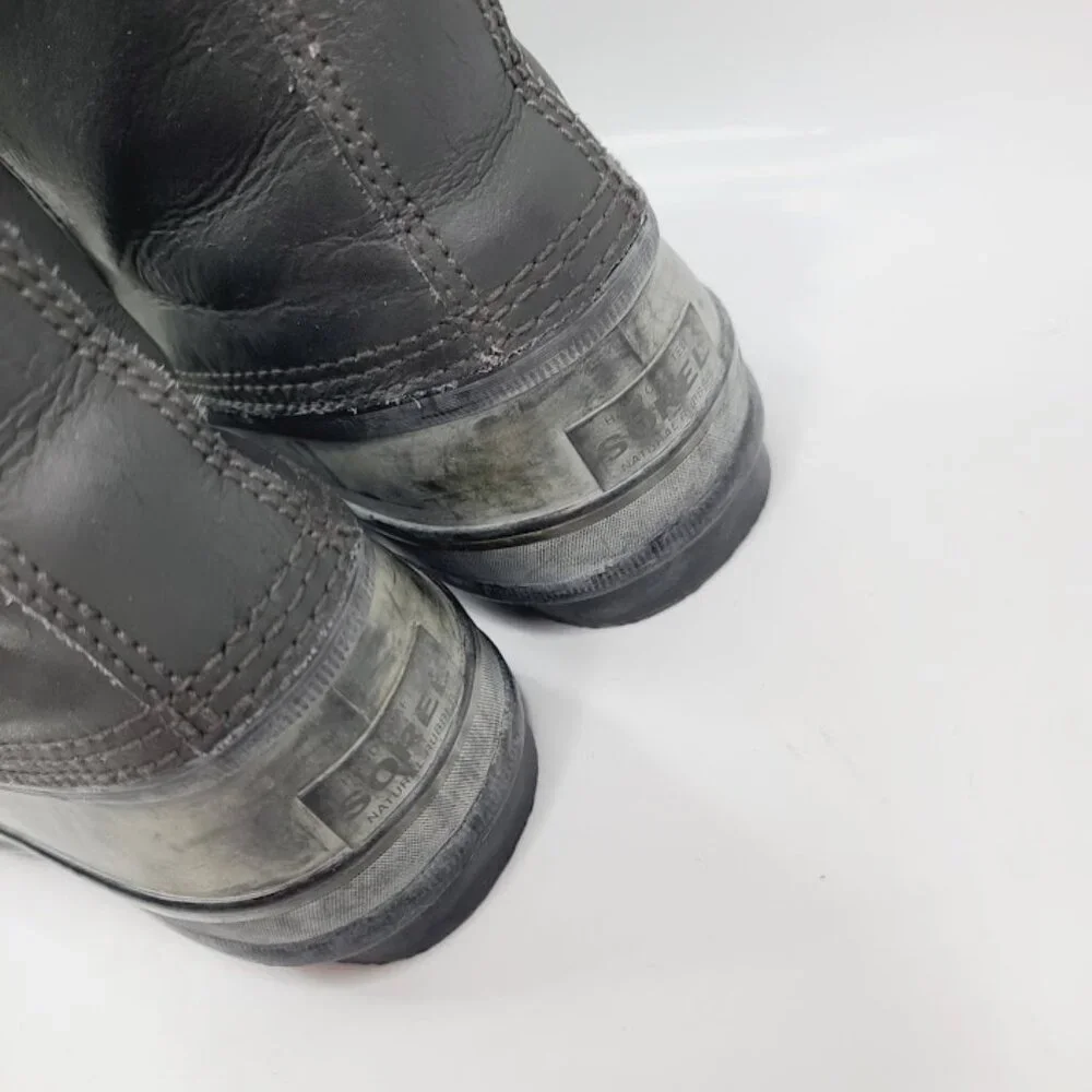 Sorel Men's Gray Premium T NM1330-093 Rubber Waterproof Rain Duck Boot‎ Size 9
